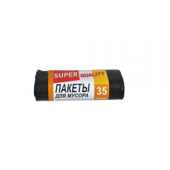 Пакеты для мусора 50*60 см/35 л (15 шт.) черный плотный - фото 2